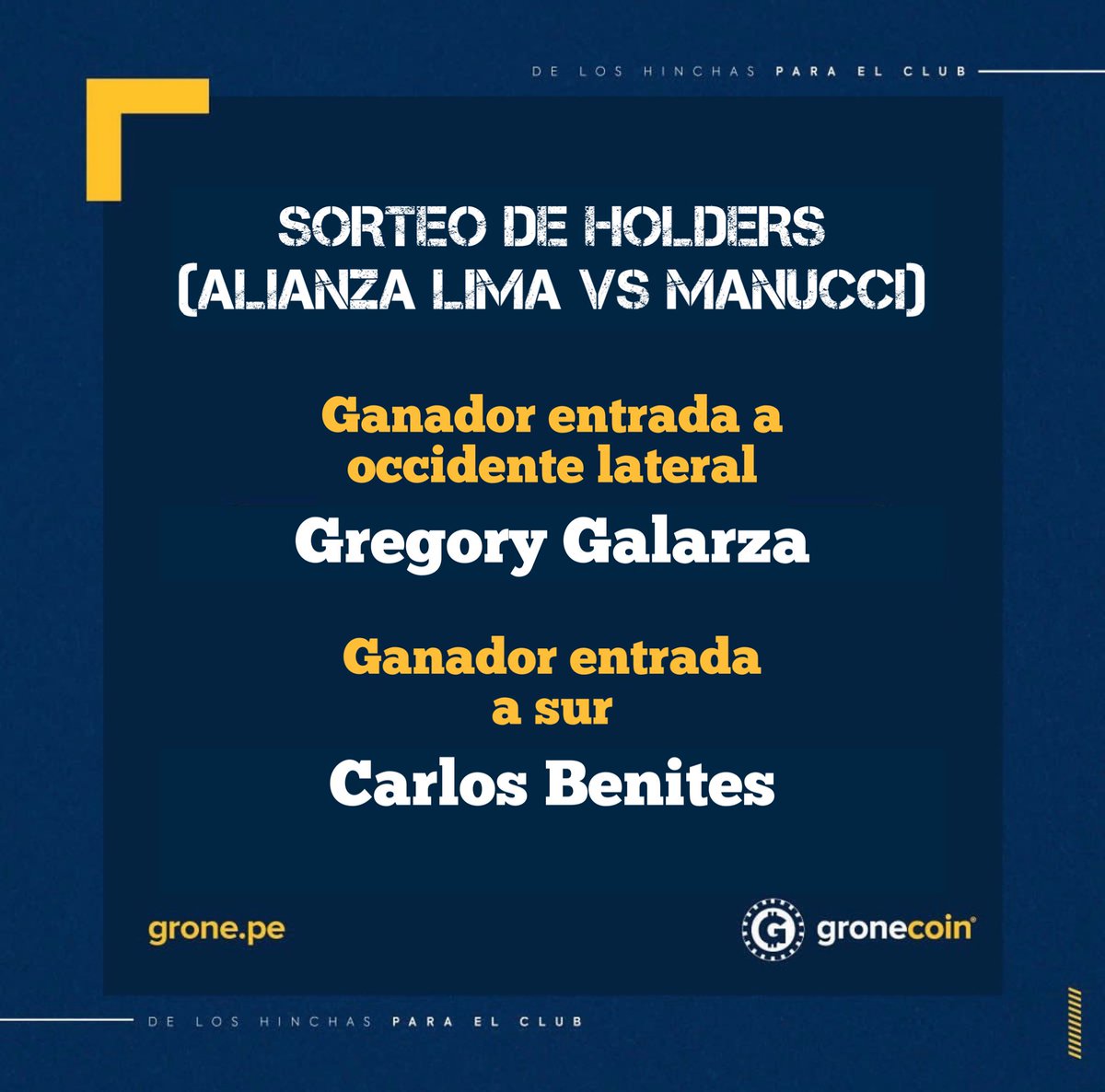🎊 ¡FELICITACIONES #GRONEHOLDERS! 🎊

Estos son los resultados de nuestro sorteo interno entre #Holders

Cada sorteo tendrá ganadores distintos, si cuentas con <a href="/GroneCoin/">GRONE</a> en #WalletGrone o #GRONEX podrías ganar, porque tener <a href="/gronecoin/">GRONE</a> tiene premio 🎁

#LosGronesSeHaránSentir