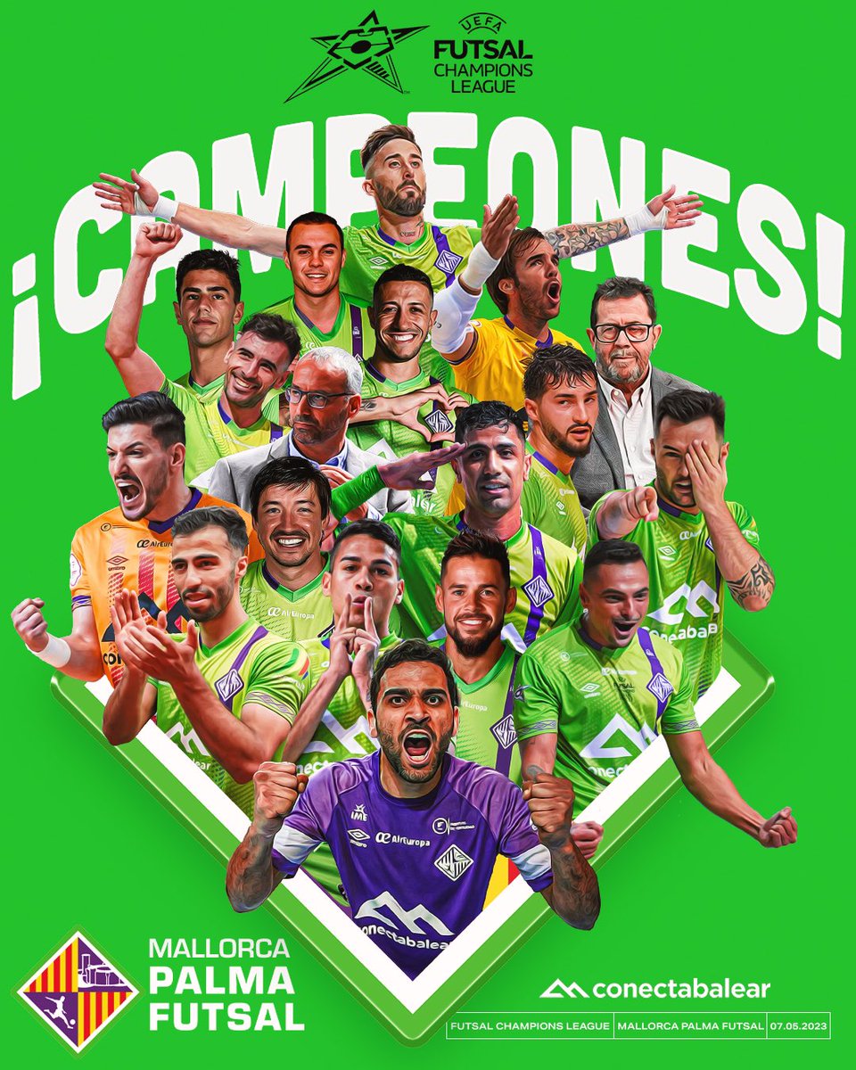 MVPbyYo's tweet photo. Enhorabuena @PalmaFutsal 
Por fin un título.  Por fin una tanda de penaltis favorable. Largo camino, mucho esfuerzo pero por fin ha llegado. Todos miramos hacia arriba para ver la celebración del más grande. https://t.co/kX4rG3IXbV