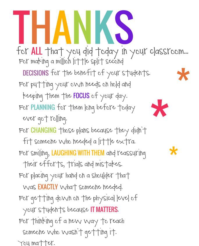 Teacher Appreciation Week!  Honor the people that give so much of themselves every day.  It’s an honor to work beside the teachers at MIS.  Take time to thank them this week!