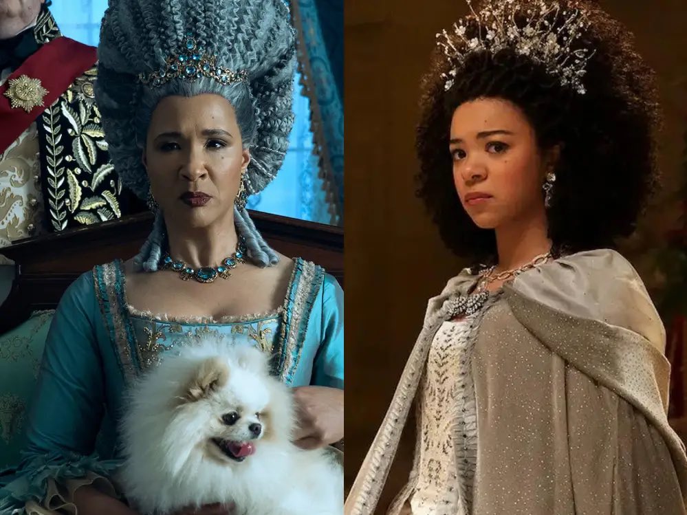 WlLDSUN's tweet image. the casting for young queen charlotte and young lady danbury is crazy like they did such an incredible job
