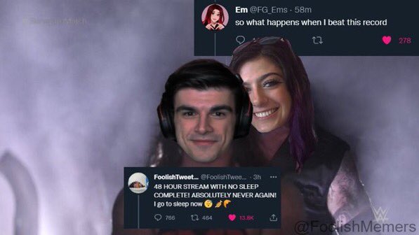 PlasmaTotem's tweet photo. 48hr stream w no sleep.
Long streams are a staple to the Foolish brand, where the environment of it was true to him w it starting as friendly competition w his sister @FG_Ems, friends passing by, multiple games, no plan, & him reaching his goal. He’s good at that :D #foolish2mil https://t.co/pSyeqIKCx4