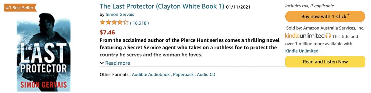 GervaisBooks's tweet photo. Thanks so much, Australia!! THE LAST PROTECTOR came out just over 2 1/2 years ago and it continues to perform well internationally. I appreciate all the support! Enjoy the rest of your weekend! #amwriting #WritingCommunity #writerscommunity #thelastprotector #Australia https://t.co/lR2vsf1DKC