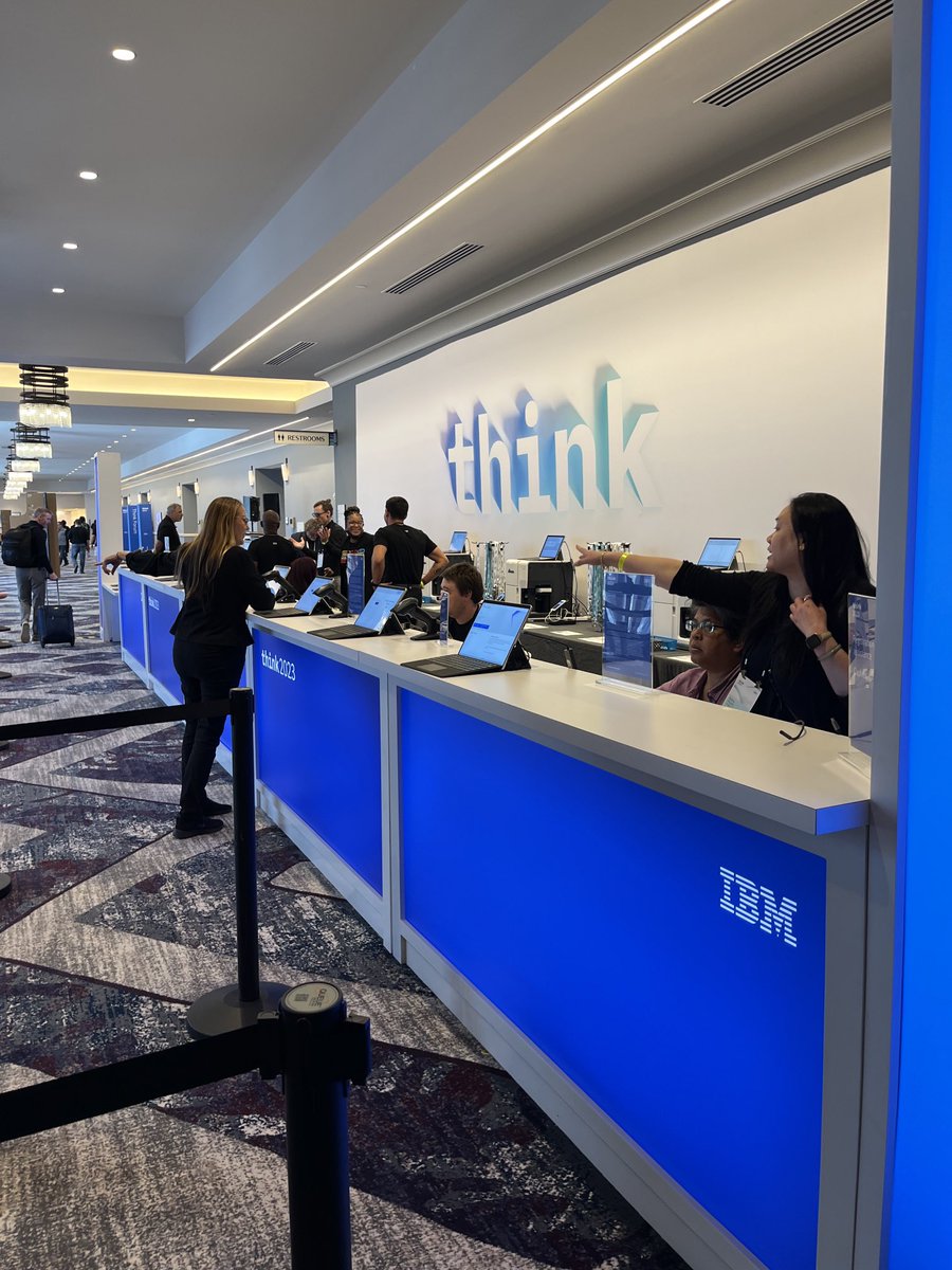 All ready to greet our #ibm partners at the IBM Partner Plus Day welcome reception #think2023 #ibmpartners