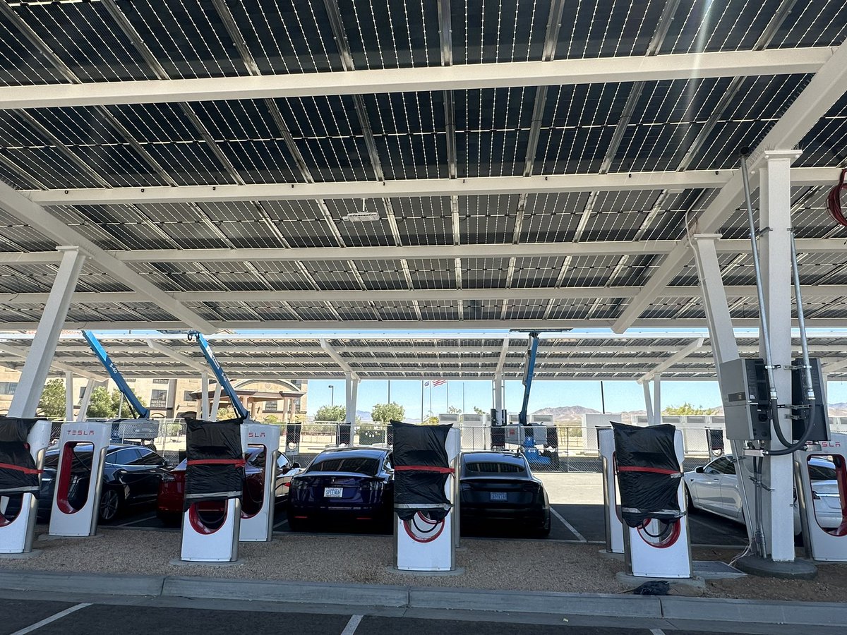 Zack on Twitter "The new Barstow TeslaCharging expansion is HUGE