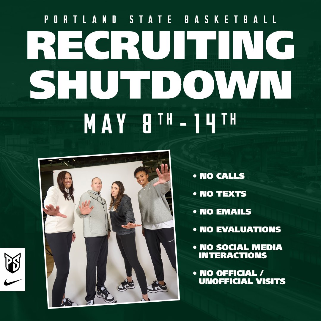 𝗥𝗲𝗰𝗿𝘂𝗶𝘁𝗶𝗻𝗴 𝗦𝗵𝘂𝘁𝗱𝗼𝘄𝗻

Recruits! You won't hear from these lovely people for a little bit due to the NCAA's mandated recruiting shutdown.

We'll see you all in a week!

#GoViks | #BuildTheShip