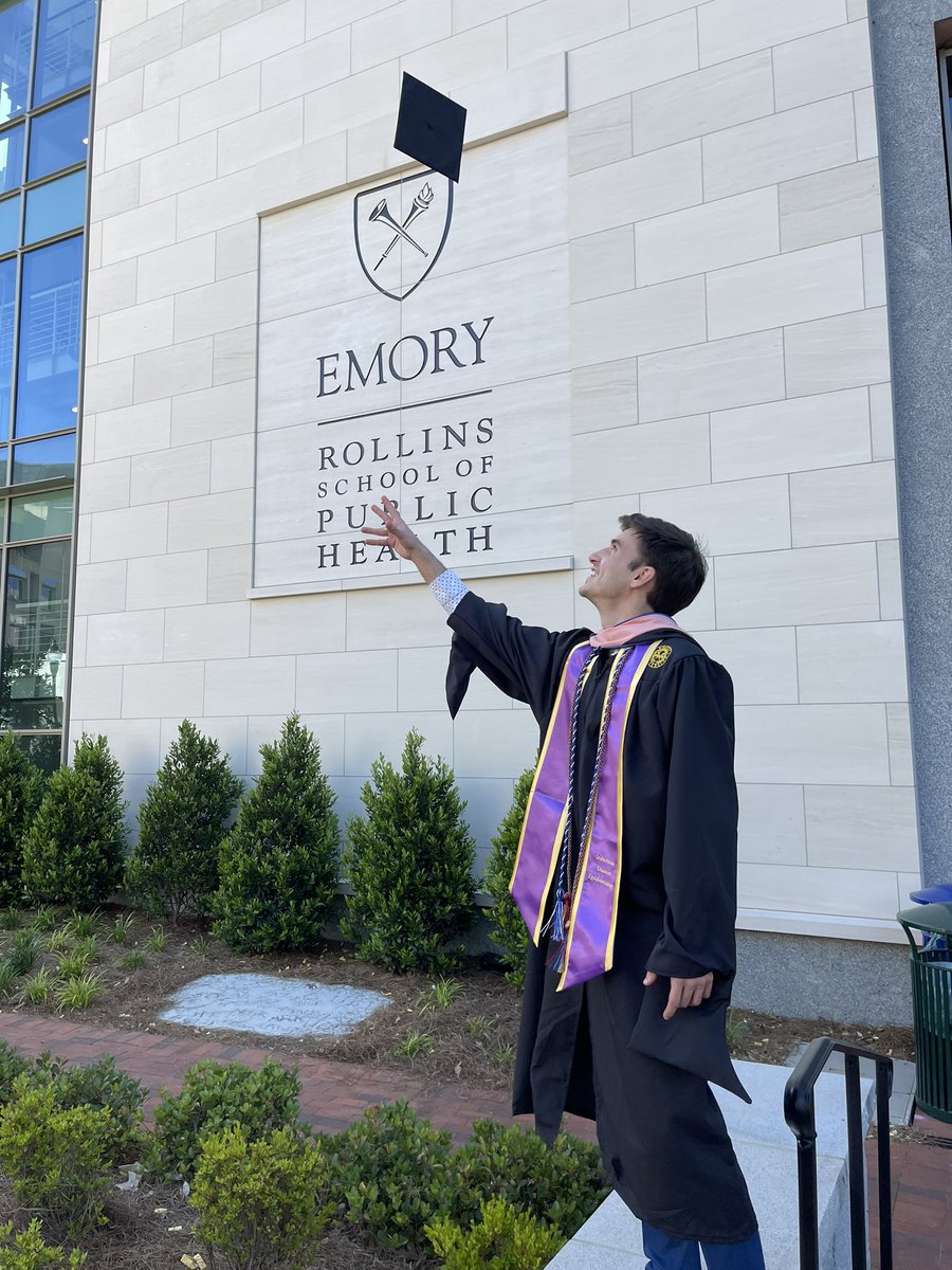 n_mancuso1's tweet image. Graduated from Emory with a master’s degree in global epidemiology this weekend and decided I would stick around a few more years for a PhD.
🔜 Dr. Noah Mancuso