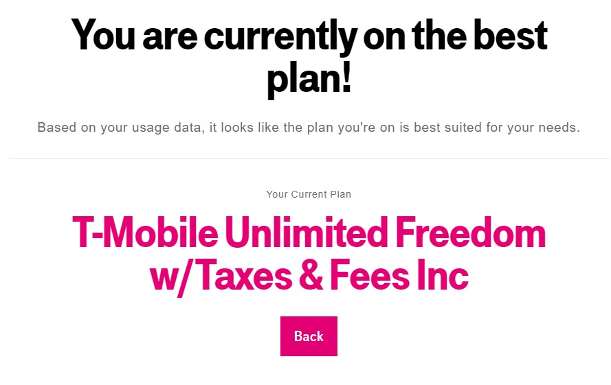 Steer_Displaced's tweet photo. @tmobile @tmobilehelp And your website is HORRENDOUS; if I try to manage my plan because that can't be the ONLY thing available, it tells me that's the best plan and won't give me options. Best for YOU, sure. https://t.co/AmDDgk79YO