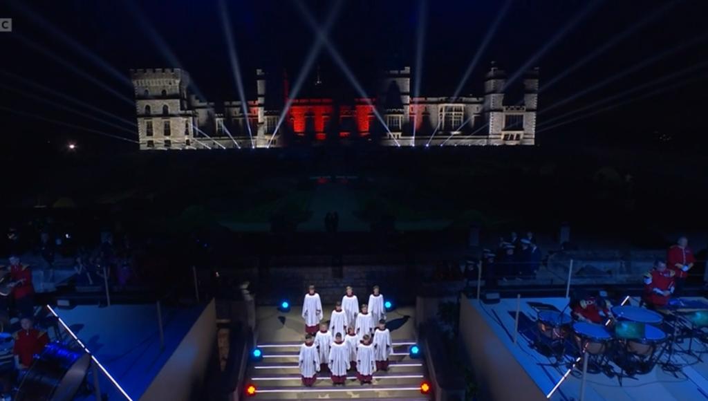 stgwindsor's tweet image. A massive honour and thrill for 11 of our Choristers to join @takethat for the finale of the #CoronationConcert