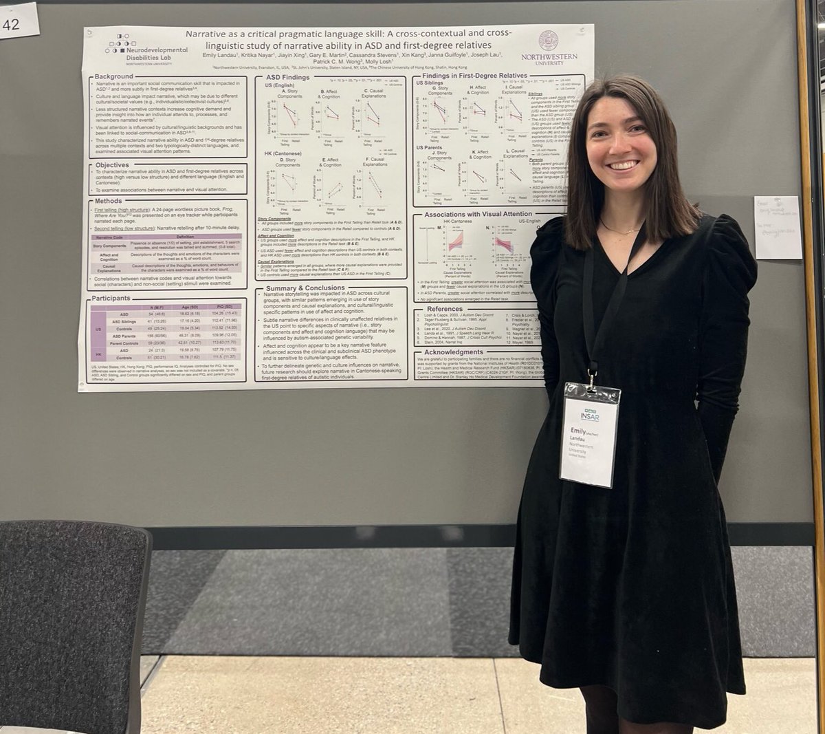 KritikaNayar's tweet photo. Had a blast at #INSAR2023 conferencing, networking, + sciencing with such talented research scientists, clinicians, #autistic advocates, + stakeholders. Smiling especially hard at my friends’ amazing #multimethod work - follow them! @_steph_crawford @jannaguilfoyle @emilyjlandau https://t.co/Z0PcemRtwq