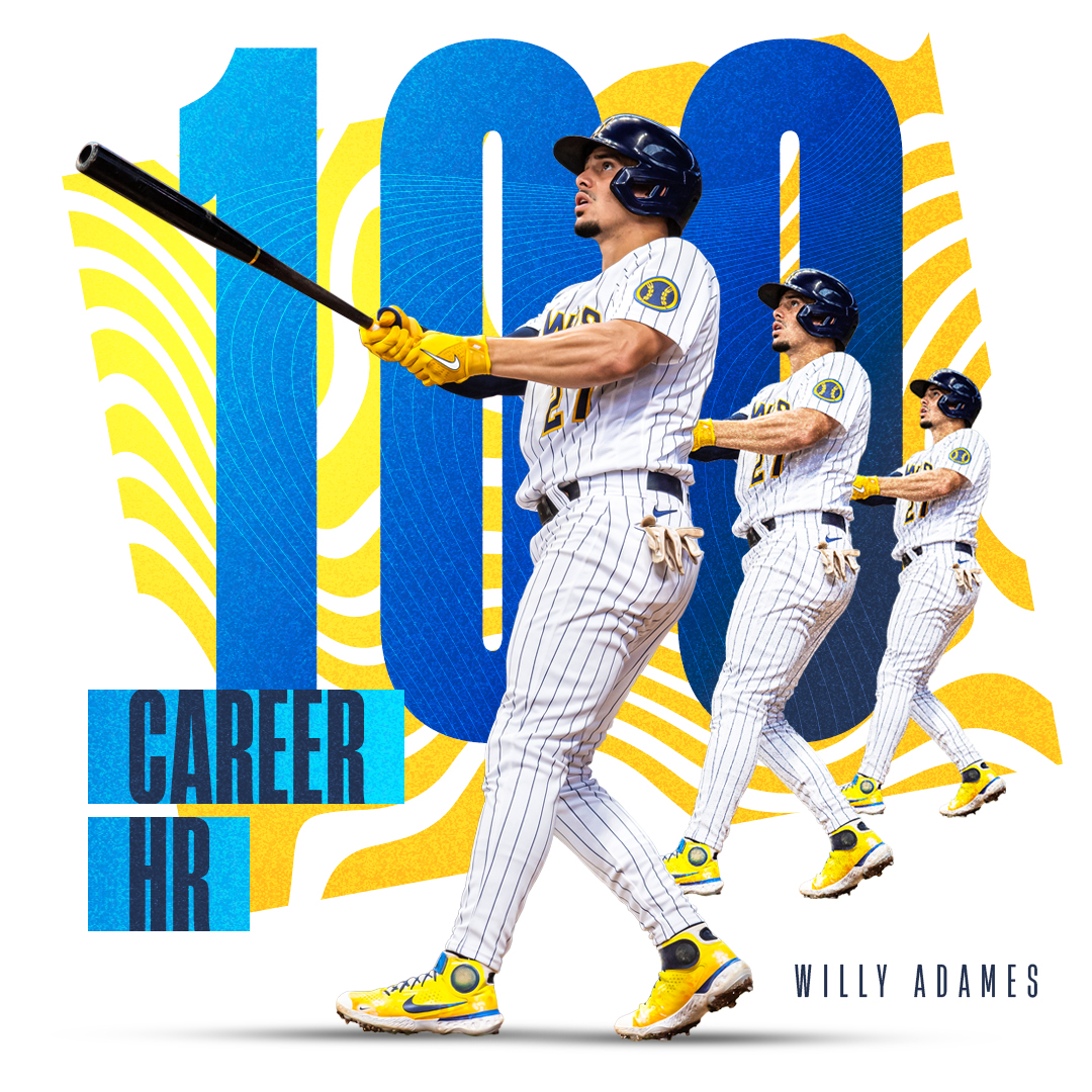 Brewers's tweet photo. Congrats on 100, Willy! 

#ThisIsMyCrew https://t.co/5MrPE1GIWq