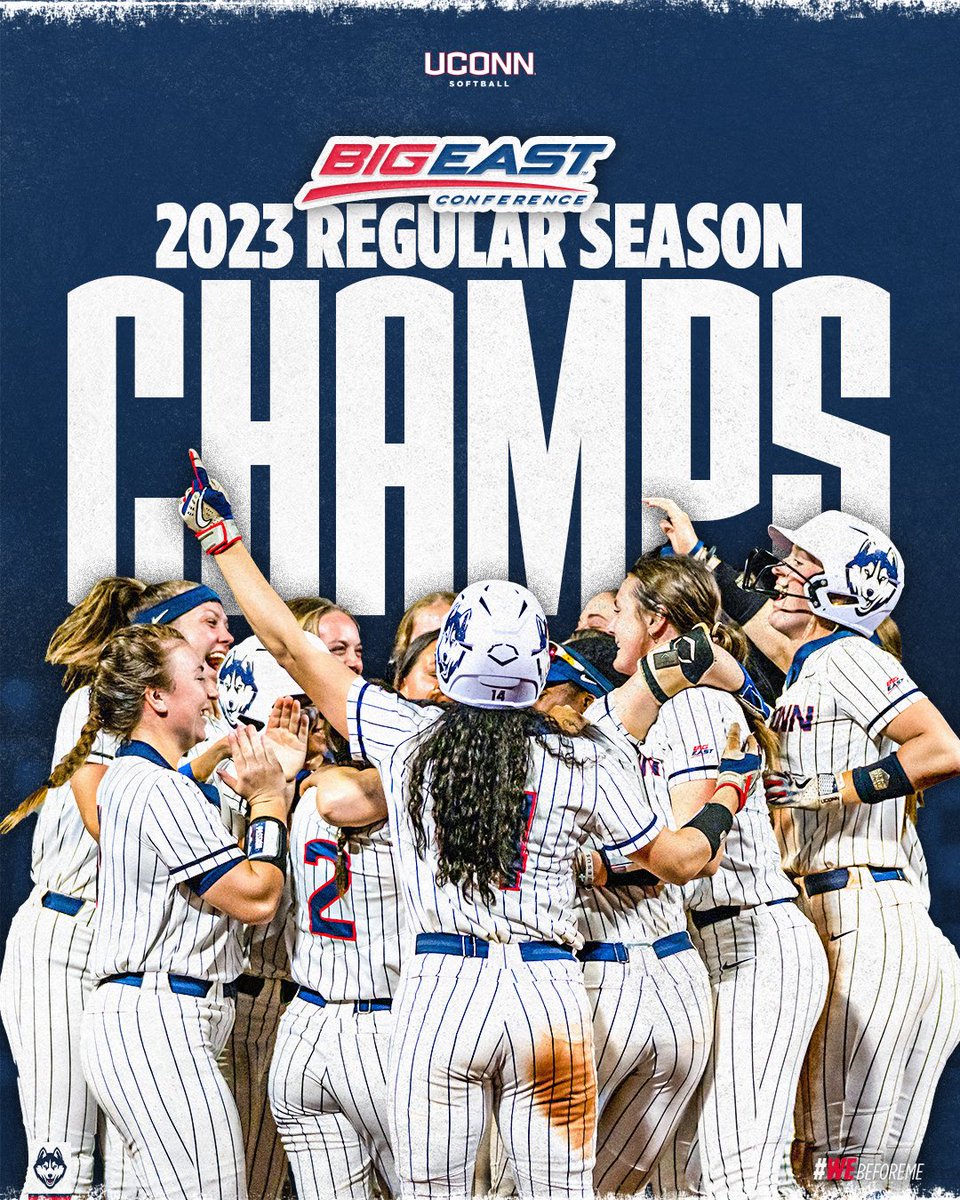 UConn Softball (@uconnsoftball) on Twitter photo 𝐁𝐀𝐂𝐊 𝐓𝐎 𝐁𝐀𝐂𝐊!🏆
The Huskies repeat as <a href="/BIGEAST/">BIG EAST Conference</a> regular season champions!
#WEbeforeme | #BEtheB 𝐁𝐀𝐂𝐊 𝐓𝐎 𝐁𝐀𝐂𝐊!🏆
The Huskies repeat as <a href="/BIGEAST/">BIG EAST Conference</a> regular season champions!
#WEbeforeme | #BEtheB