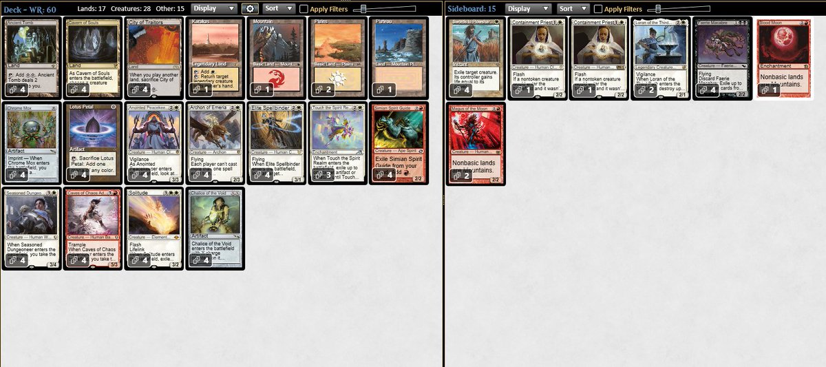 Double top 8 (4 and 8) in both legacy challenges. The deck is easy to play. I encourage you to try in big events if you want short time rounds.