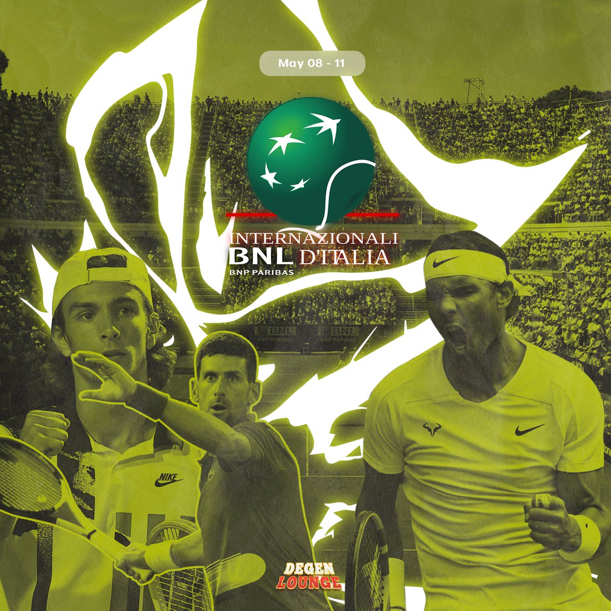 DegenWinCasino's tweet photo. Watch this complete #Tennis🎾 event and guess whom will smash the ball and win 👉 https://t.co/BqIe4xiMEI

👉 Join us on our community:
https://t.co/EK7hB8Swxy

💰 Claim 100$ extra bonus: https://t.co/3YG0kudEoT https://t.co/AVp1GTs8W3