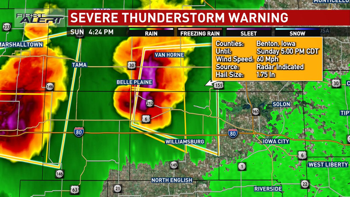 KCRGTV9 First Alert Weather on Twitter "Severe Thunderstorm Warning