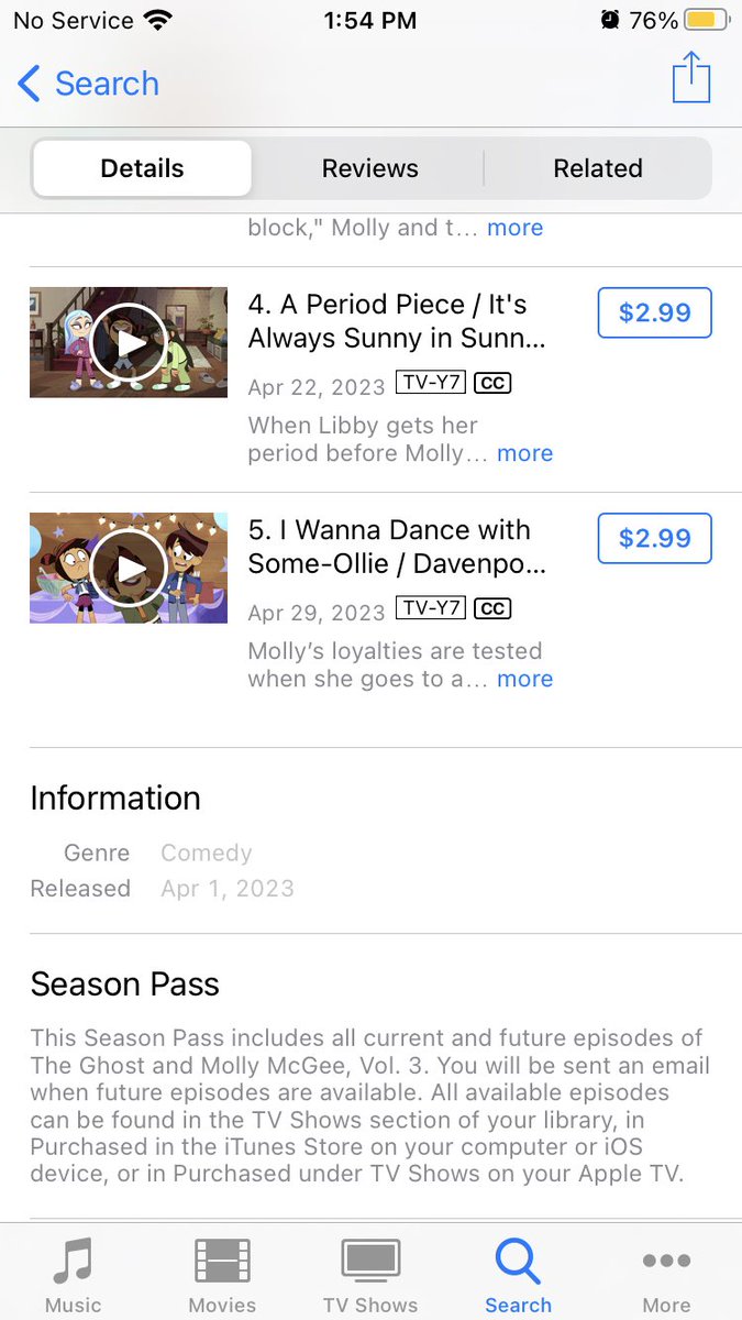 Nicholas E. Burbank on Twitter "TheGhostAndMollyMcGee Why isn’t Episode 6 on iTunes yet? I