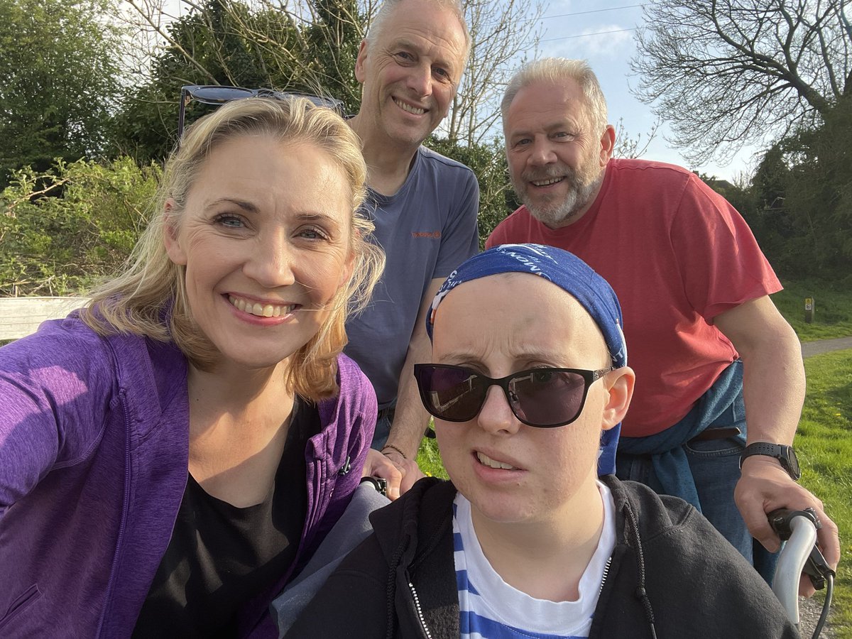 Still trying to find something good in every day, but it’s tough.
Meeting Laura’s most basic of needs takes up much of the day &amp; now her food needs to be sieved as well as liquidised but we got out for another walk &amp; I’m reading The Magic Faraway Tree to her once again. #GBM