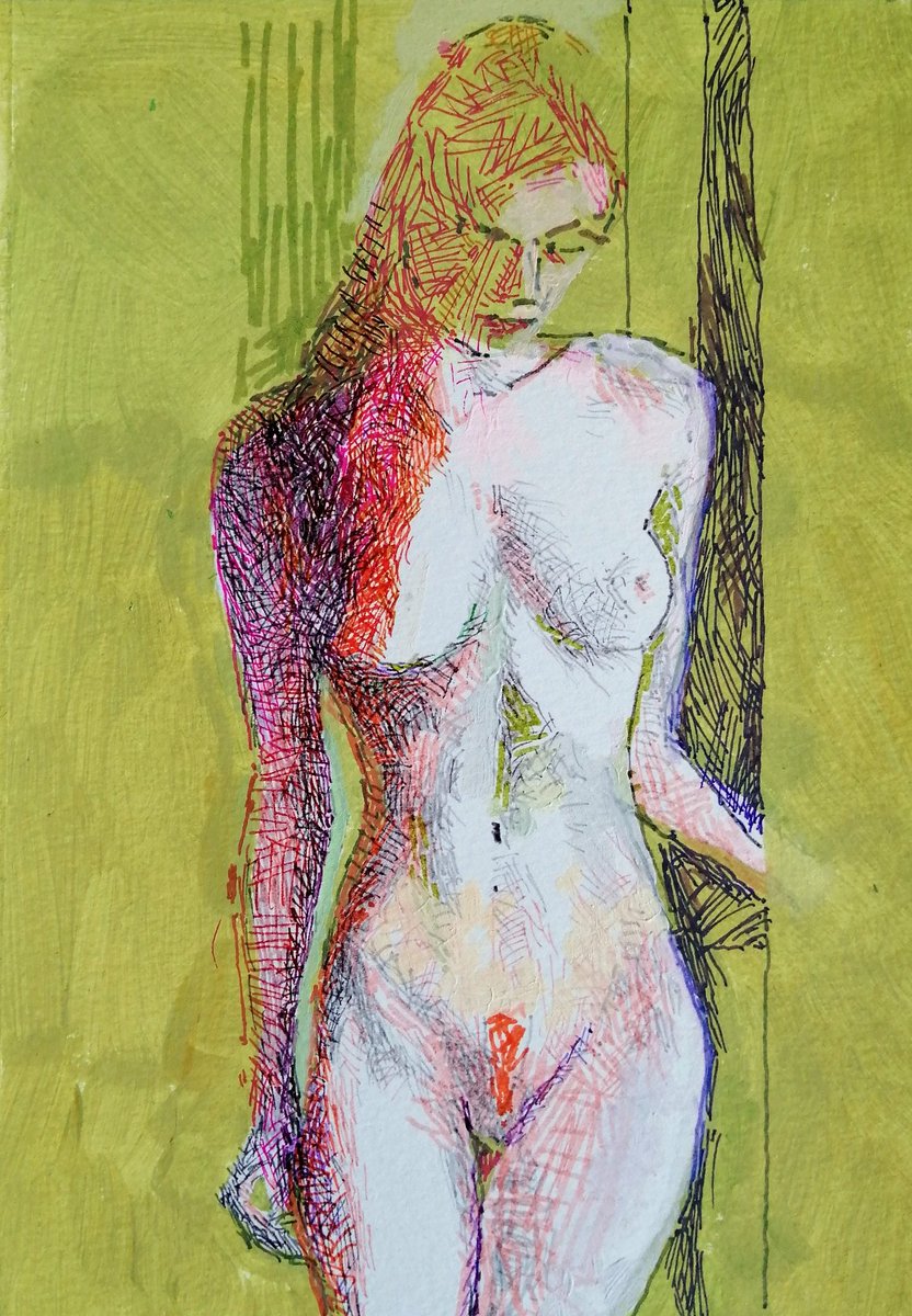cairnst33's tweet photo. Studies for a nude: standing, female.
Ink; acrylic.
#pose #frontal #sculptural #idealised #photography #model #square #circle #curvedshoulders #triangularface #illustrate #abstract https://t.co/BKwacVAtTC