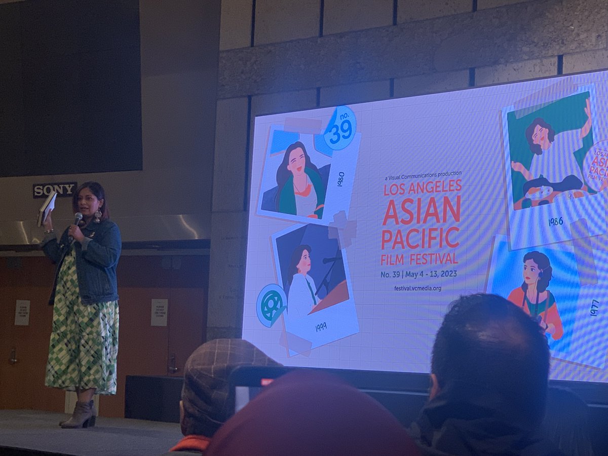usccrcc's tweet photo. #AMCLI fellow, @TazzyStar, moderated the Q&A at the film screening “In Search of Bengali Harlem” at the LA Asian Pacific Film Festival at the Japanese American National Museum. On panel directors Alaudin Ullah and Vivek Bald. https://t.co/0CMa3h6eib