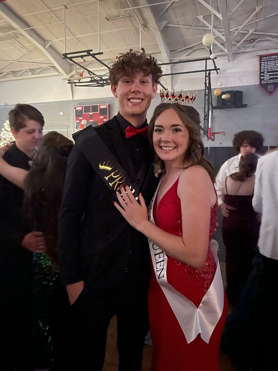 CCHSTrackTeam's tweet photo. Congrats to track athlete @Jpittman12345 and her boyfriend Zeke Cortez on being named Prom Queen and King! https://t.co/fFtpIZGdTB