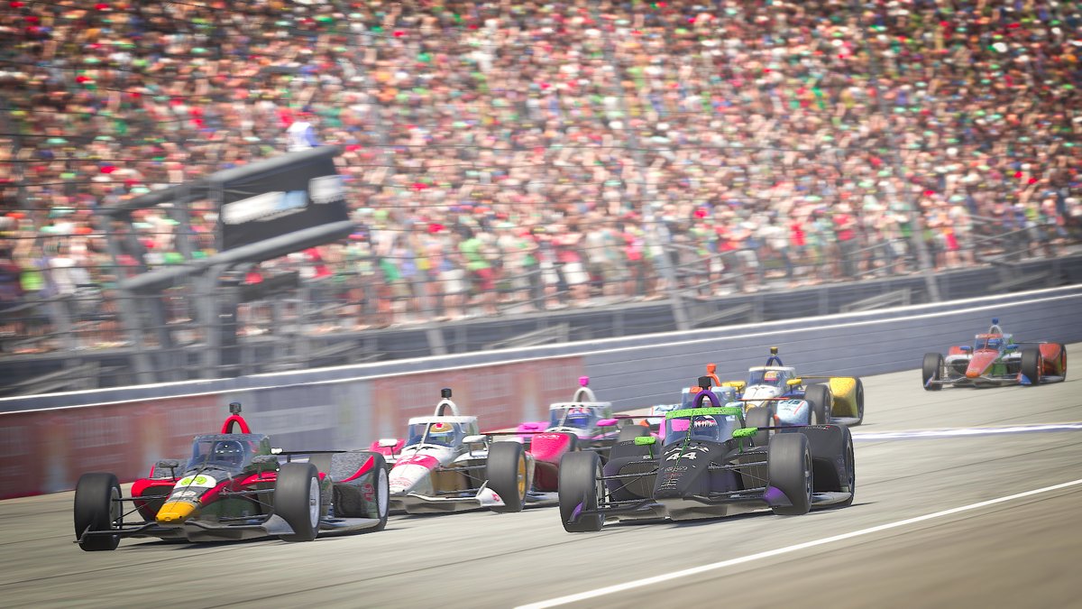 VelocityOR's tweet photo. RACE SUMMARY ➤ 1 / 12 🏁 Michigan 500 📓

🏎️ Attendance: 21
⏰ Duration: 1:36:07.677
🟡 Cautions: 3
💥 Lead Changes: 39 (8 drivers)

⏱️ Pole: Thomas Geissler, 220.954 MPH
⚡️ Biggest Mover: Charles Teed (P20 to P4)
💪 SOF: 2374

📸 by @Julien31Altena 

#VORIndyCar | #Michigan500 https://t.co/feqZiT6BD0