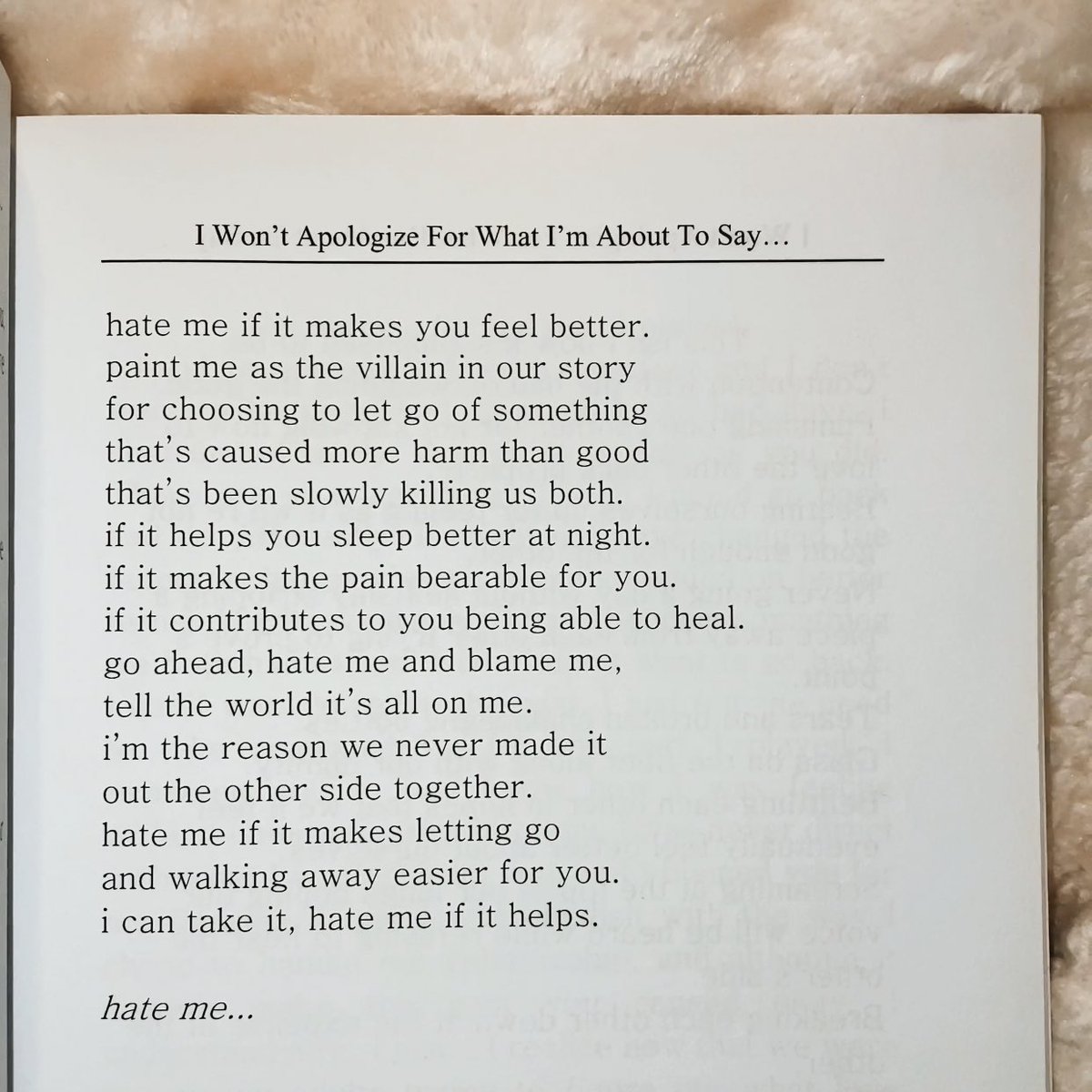 spicebae_'s tweet photo. when you know you did the best you could &amp; you fought to the best of your ability, you don't care to be painted as the villain. when you own your truth and power, you're at peace. piece is from my poetry book I Won't Apologize For What Im About To Say.
https://t.co/pQ9cpu9QJG 💕 https://t.co/NVryQjg3kL