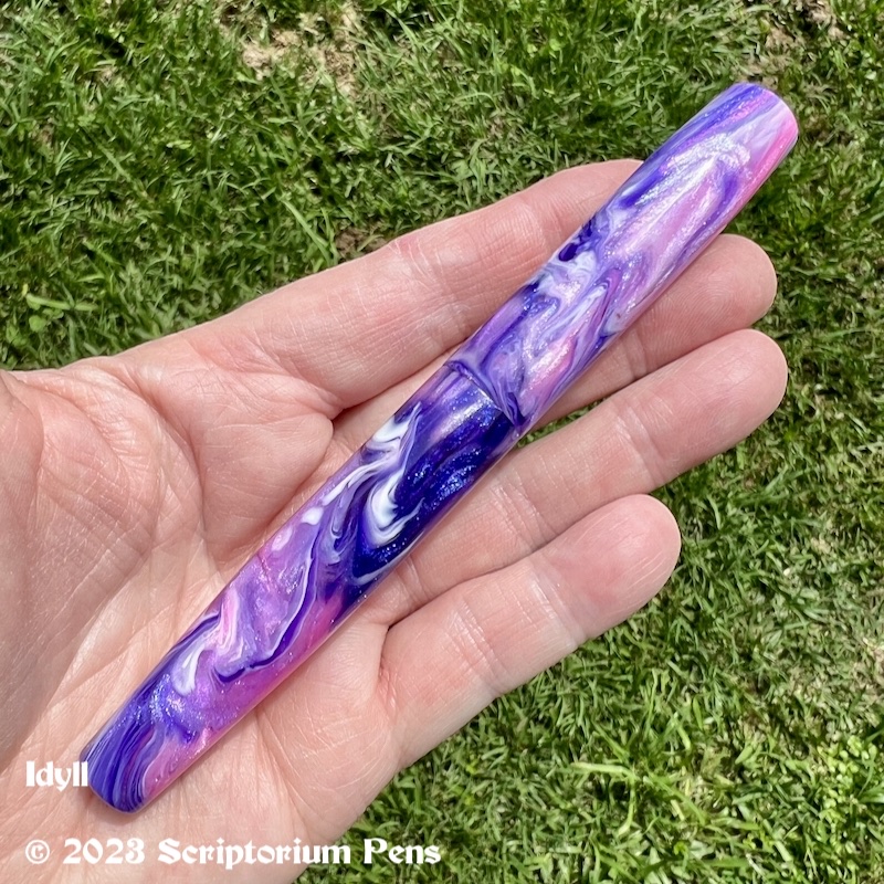 Scriptorium Pens® (@scriptoriumpens) on Twitter photo Available!
pen model: Idyll
material: April Orchid
<a href="/turntpenco/">Tim Crowe</a>
nib: JoWo #6
tuned by <a href="/NibGrinder/">Nib Grinder - Mark Bacas</a> Mark Bacas
size: Small
renee@scriptoriumpens.com
scriptoriumpens.com
DM orEmail me if you’d like this pen to be yours! Available!
pen model: Idyll
material: April Orchid
<a href="/turntpenco/">Tim Crowe</a>
nib: JoWo #6
tuned by <a href="/NibGrinder/">Nib Grinder - Mark Bacas</a> Mark Bacas
size: Small
renee@scriptoriumpens.com
scriptoriumpens.com
DM orEmail me if you’d like this pen to be yours!