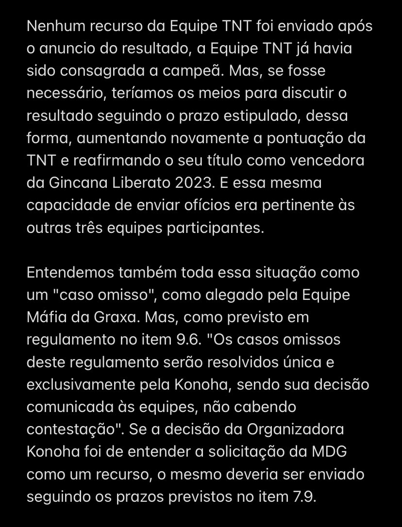 Esclarecimento da TNT sobre os últimos acontecimentos.

Falo em nome da Liderança Geral da TNT 2023 e da própria equipe. 

Continuação no comentário.