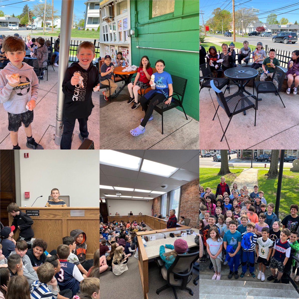 Bruck3rd's tweet photo. We had a great day visiting Town Hall, walking through historic downtown and ending our tour at Hastee Tastee! https://t.co/LcfPHrgm42
