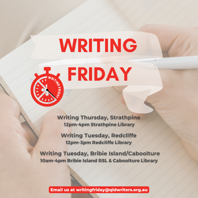 qldwriters's tweet photo. Whether you're a seasoned author or just starting out, our Writing Friday sessions are the perfect opportunity to hone your craft.

Join us at our Moreton Bay &amp; Bribie Island locations &amp; be inspired to discover new writing techniques &amp; take your writing to the next level.