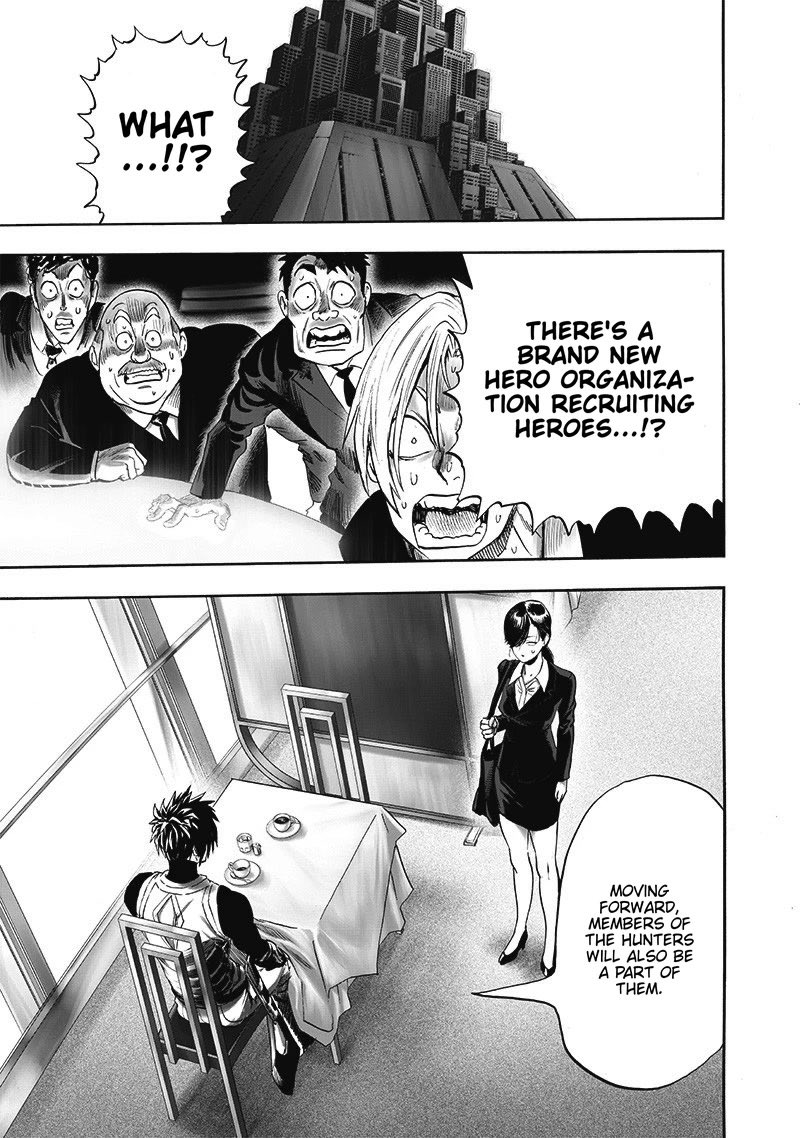 jabstorm's tweet photo. #OnePunchMan184 

Thing’s definitely are getting interesting considering the scandal from last chapter the old Hero Association is likely done for now. https://t.co/Ggxv15MAPb