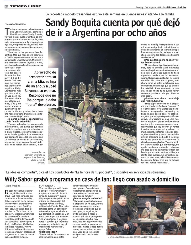 Hoy en <a href="/lun/">Las Últimas Noticias</a>  👏👏