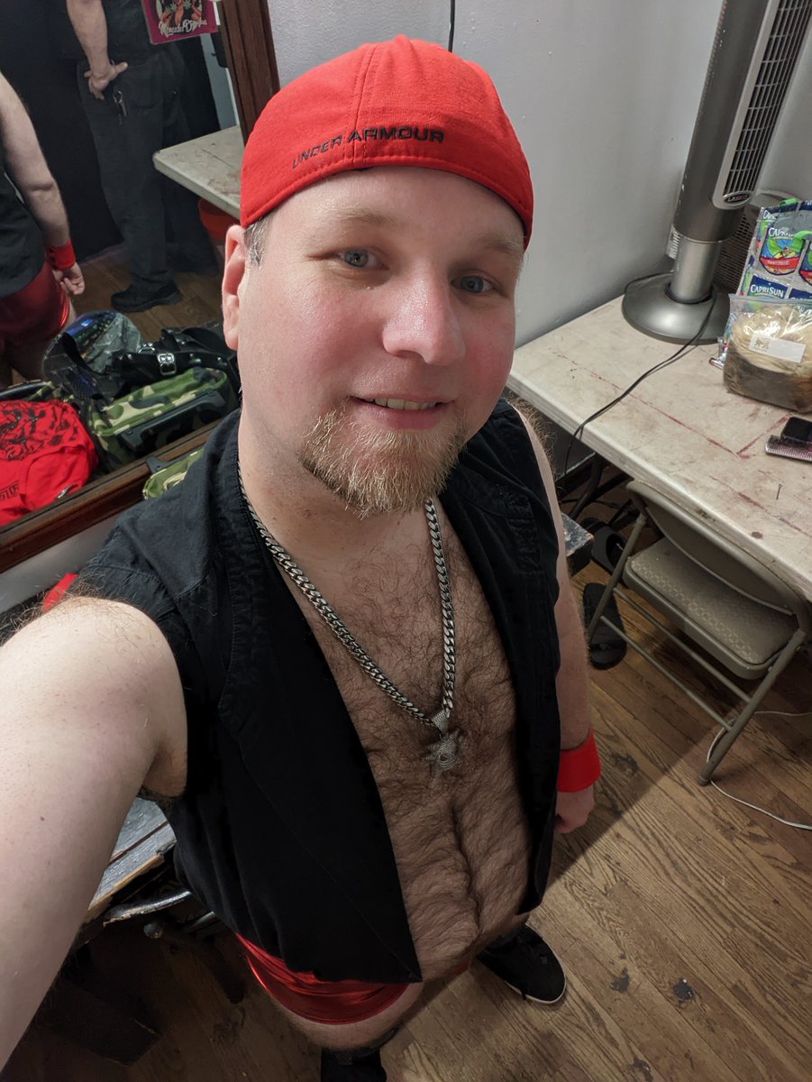 BCBelladonna's tweet photo. Performance Outfit for Dog &amp; Pony show I was in:)

#bioking #gay757 #757gay #hairyman #hairychest https://t.co/zDRFYcD2dw