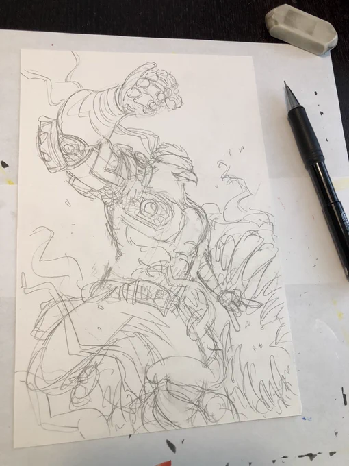 Murder Falcon commission WIP.
