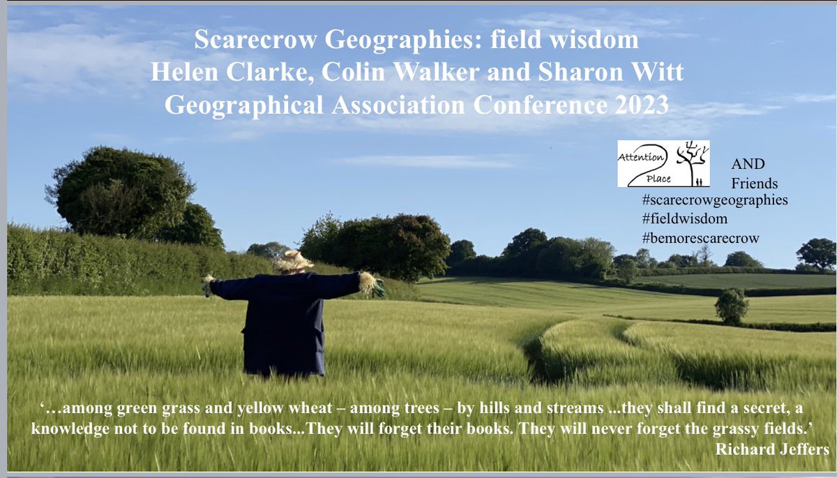 Attention2place's tweet photo. GA Conference 2023 #13: Scarecrow Geography Thank you @GeoBlogs for your wonderful review of #Scarecrowgeographies #fieldwisdom . We and @colinnwalker really appreciated your support π https://t.co/IhACSThNV0 https://t.co/yKKlmKxSxc