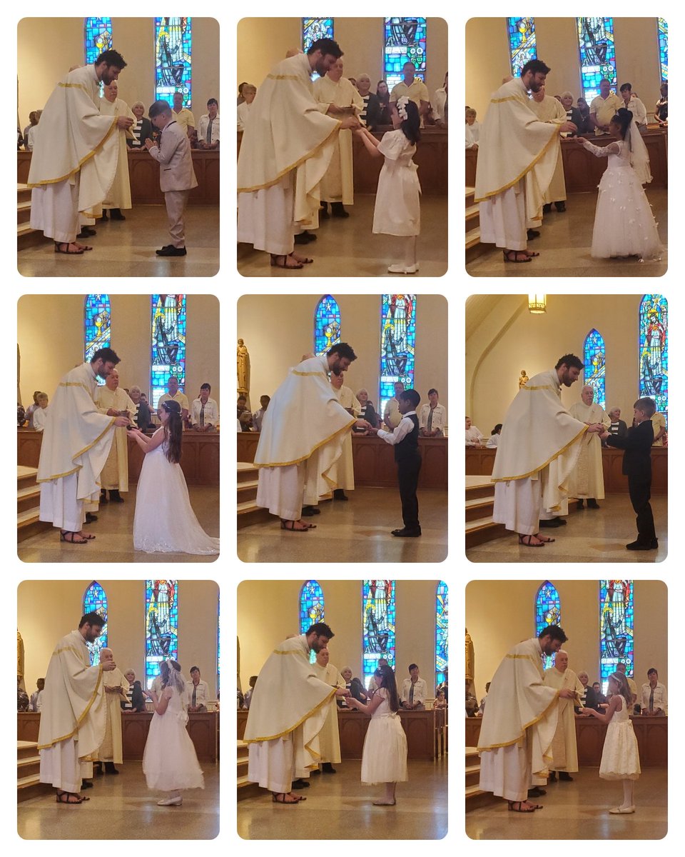 ASCAsecondgrade's tweet photo. Such a special and blessed day for these children!  My heart is filled with joy. Happy First Communion Day to my second graders! @ASCA_Albany @RCDASchools https://t.co/w4vUx27nTM