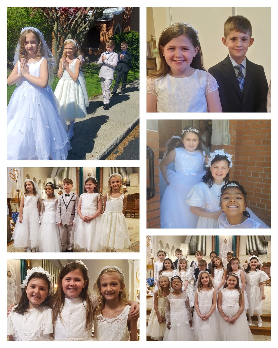 ASCAsecondgrade's tweet photo. Such a special and blessed day for these children!  My heart is filled with joy. Happy First Communion Day to my second graders! @ASCA_Albany @RCDASchools https://t.co/w4vUx27nTM