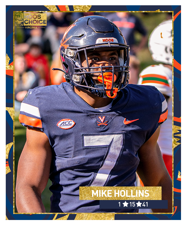 Congratulations to <a href="/MikeHollins7/">Michael Hollins</a> on being the first 1.15.41 award recipient!

#UVAStrong