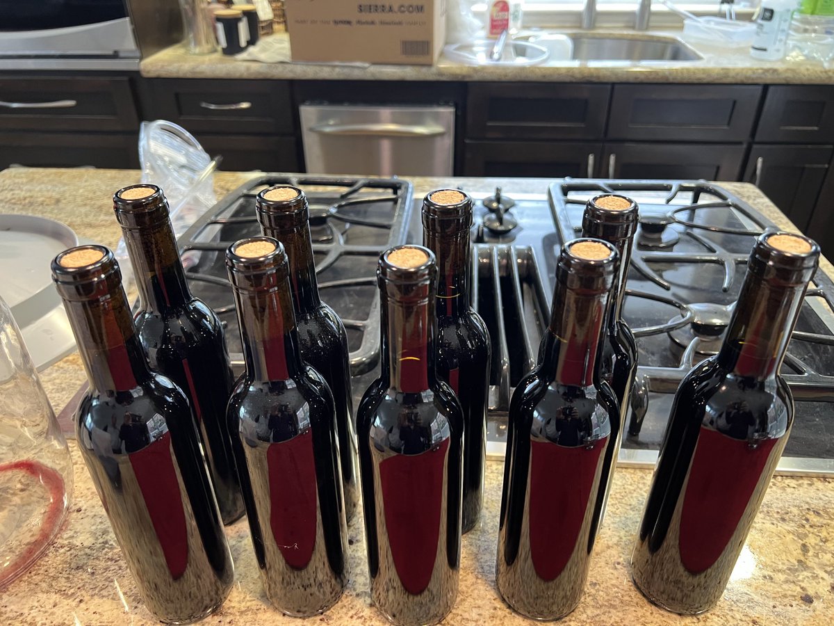 Bottled out first tiny 2022 Cabernet vintage … all things considered it turned out amazing…will get better with a few years in the bottle #napa #wine_making