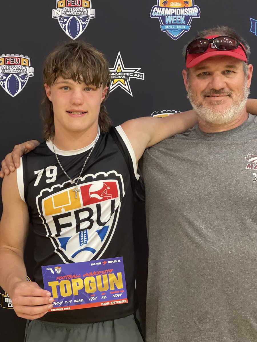 Excited to go to Naples, Florida, for <a href="/FBUcamp/">Football University</a>'s Top Gun