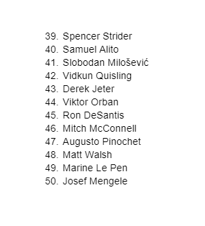 Matt Walsh on Twitter: "Honored to make the list but I won’t be