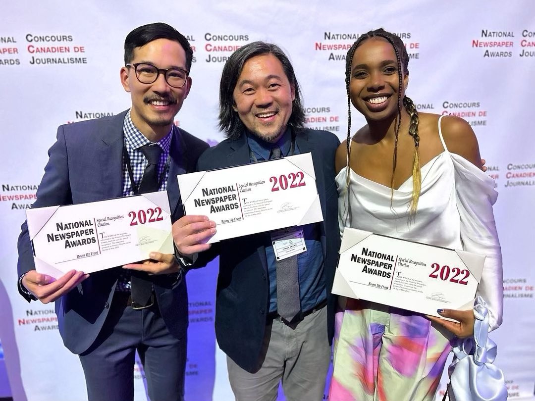 RoomUpFront's tweet image. On Friday, at @NNA_CCJ we had the honour of accepting a special recognition citation. This citation was created as a part of an effort to honour journalism that doesn't fit neatly into the NNA's existing 23 categories but had an exceptional impact on the news industry.