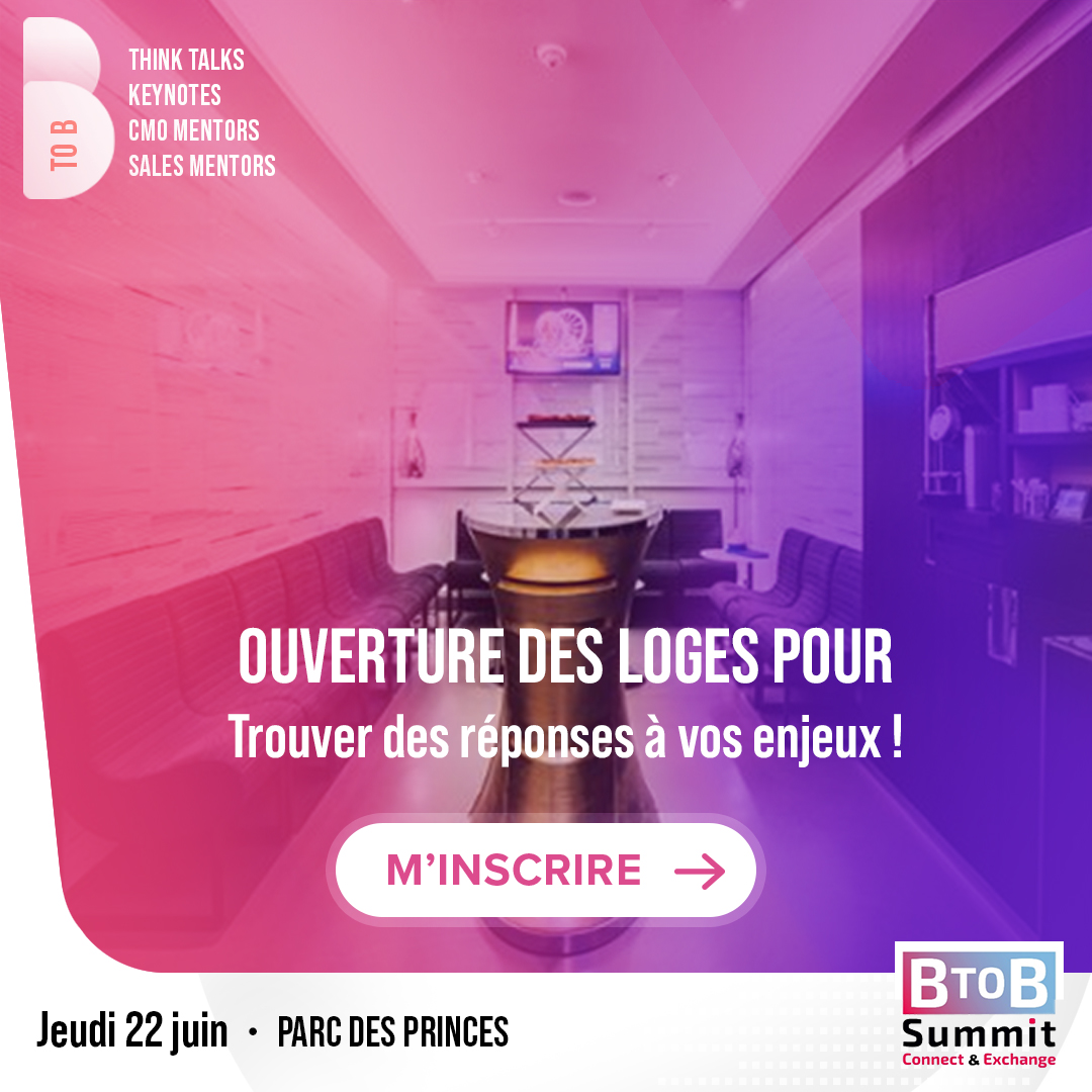 Les loges du Parc des Princes vous ouvrent leurs portes pour le #BtobSummit2023 !
Découvrez les meilleures pratiques #Marketing et #vente, des idées actionnables pour atteindre vos objectifs.
Inscrivez-vous à l'événement incontournable du Btob 👇
btob-summit.btob-leaders.com/fr/registratio…