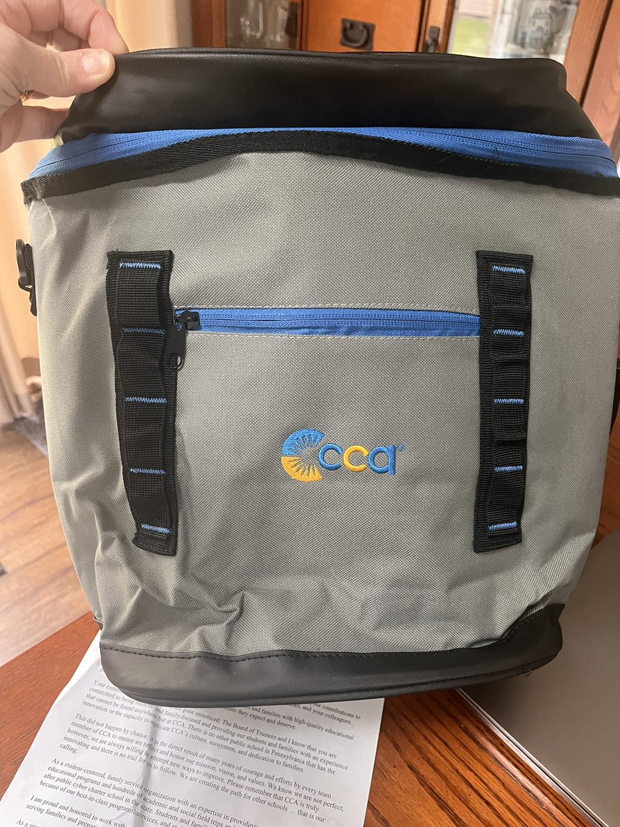 STEMnaut's tweet image. Always love when we get surprise #TeacherAppreciation gifts that show up at our homes. Thank you #CCA for the awesome backpack cooler! This will definitely come in handy for our #TechWorksatCCa roadshows! 💙💛