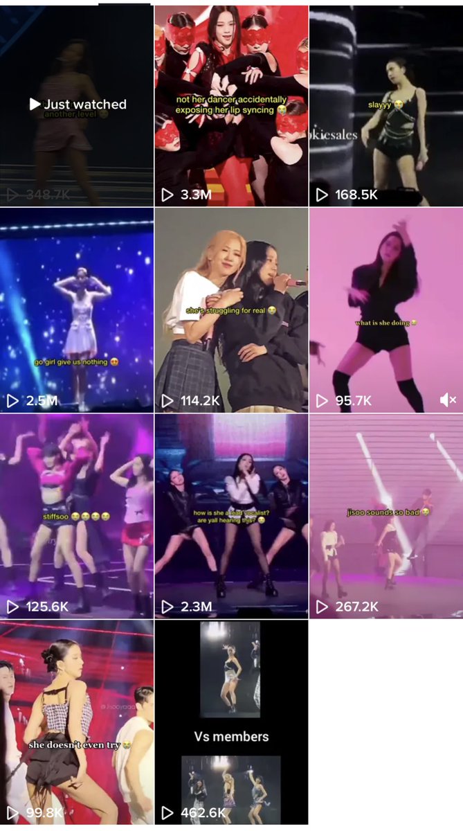 the way this losers whole account on tik tok is just to hate on jisoo... but if i say 3 letters to them i'll be the bad guy