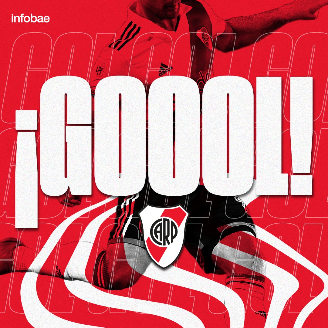 Gol de River. Lo hizo Borja a los 47 minutos del segundo tiempo. River Plate 1 - Boca Juniors 0 #Superclásico infob.ae/42vHC5F