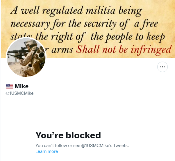 This dipshid, @1USMCMike thinks that a belt is a substitute for a TQ.  Don't be like Mike.