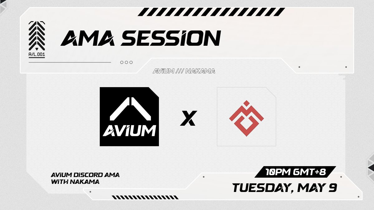 Avium Origins (@aviumorigins) on Twitter photo In 24 hours, join us for an AMA with @Nakama_MC, the inclusive and collaborative NFT project that's blurring the lines between East and West.
Learn about their vision for a decentralized brand and empowering creators. Hosted by <a href="/G_kongz/">gkongz.eth</a> in Avium Discord. In 24 hours, join us for an AMA with @Nakama_MC, the inclusive and collaborative NFT project that's blurring the lines between East and West.
Learn about their vision for a decentralized brand and empowering creators. Hosted by <a href="/G_kongz/">gkongz.eth</a> in Avium Discord.