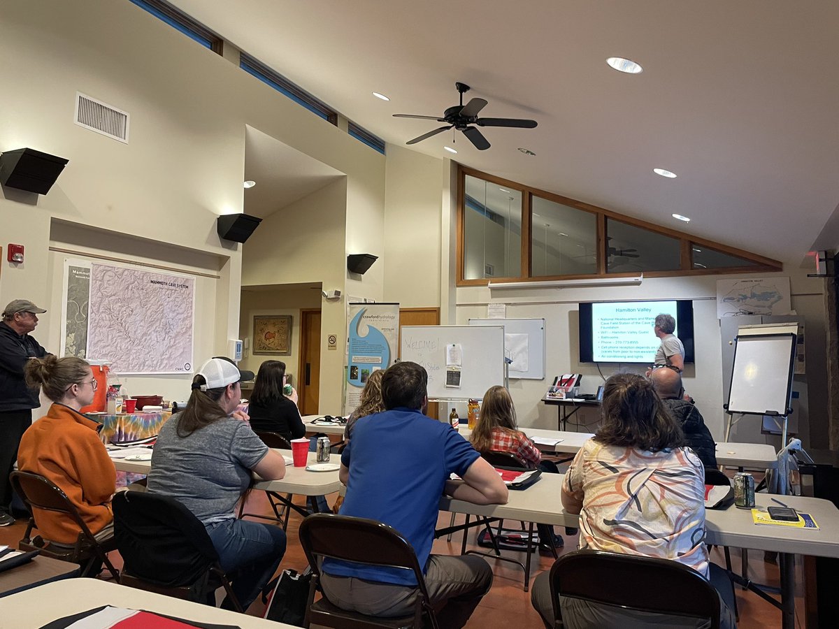 We kicked off our Karst Hydrogeology class tonight! There are many exciting things planned this week for our students. Stay tuned for the updates. Crawford Hydrology Laboratory #mammothcavenationalpark #karst #geology