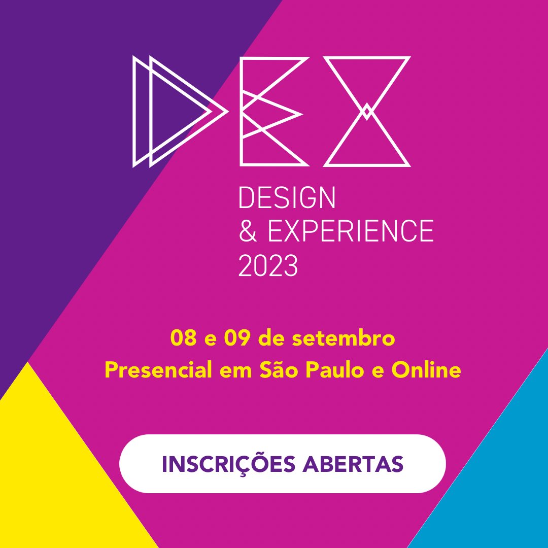 mergo_ux's tweet photo. Estão abertas as inscrições para a #DEXCONF23, o maior evento de UX do Brasil, em edição presencial em São Paulo e transmissão online. Não perca a oportunidade 😍 Acesse https://t.co/aX3qy3ri0j e garanta sua presença!

Com @ninadhora @diegoeis @hugocristo @ChiefofDesign e mais. https://t.co/LU9rBmyLzW