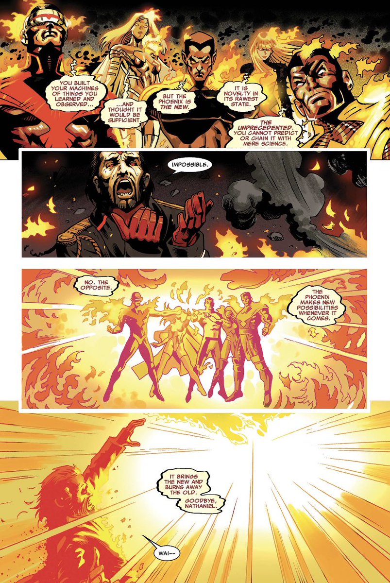 chelsdaniel280's tweet photo. “Goodbye, Nathaniel.”
(Uncanny X-Men #17 - Kieron Gillen, Daniel Acuña, Mike Del Mundo, Diego Olmos, and Joe Caramagna)
#MisterSinister #PhoenixFive
#PhoenixForce #XMen #AvsX
#Marvel #MarvelComics https://t.co/g6epRcXNlW